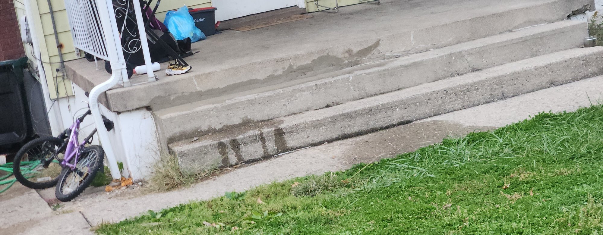 Concrete and masonry repair on commercial site